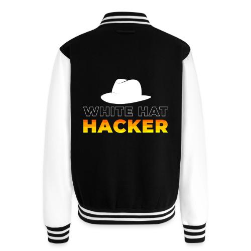 White Hat Hacker - Unisex College Sweat Jacket