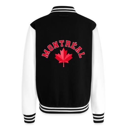 Montréal with maple leaf - Unisex College Sweat Jacket