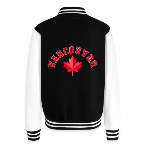 Vancouver with maple leaf - Unisex College Sweat Jacket