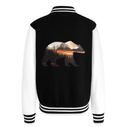 Canada Bear: fiery tones - Unisex College Sweat Jacket