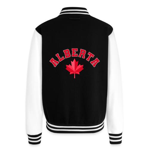 Alberta with maple leaf - Unisex College Sweat Jacket