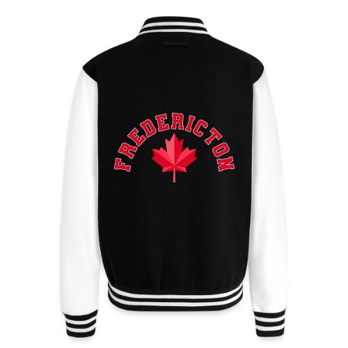 Fredericton with maple leaf - Unisex College Sweat Jacket