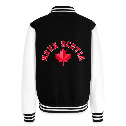 Nova Scotia with maple leaf - Unisex College Sweat Jacket