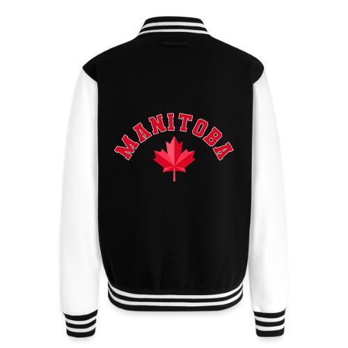Manitoba with maple leaf - Unisex College Sweat Jacket