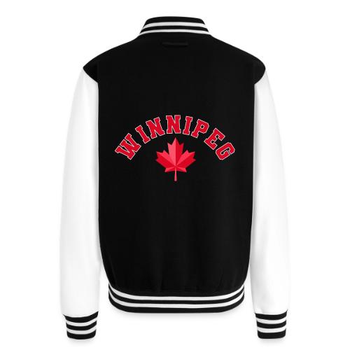 Winnipeg with maple leaf - Unisex College Sweat Jacket