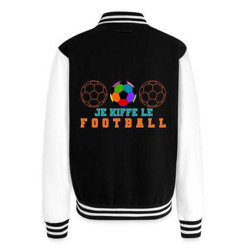 I love football - Unisex College Sweat Jacket