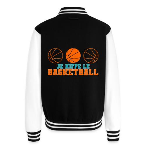 I love basketball - Unisex College Sweat Jacket