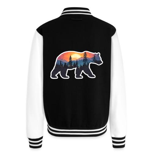 Mountain Spirit Bear - Unisex College Sweat Jacket