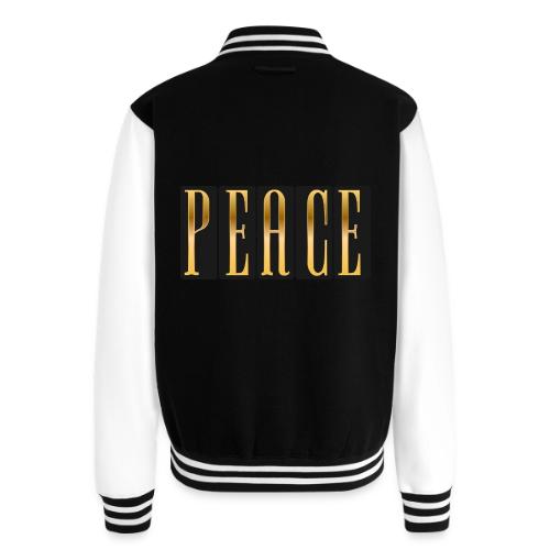 Peace in Gold - Unisex College Sweat Jacket