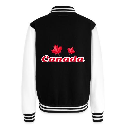 Canada with two maple leaves - Unisex College Sweat Jacket