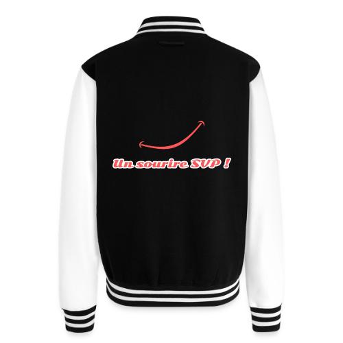 A smile, please! - Unisex College Sweat Jacket