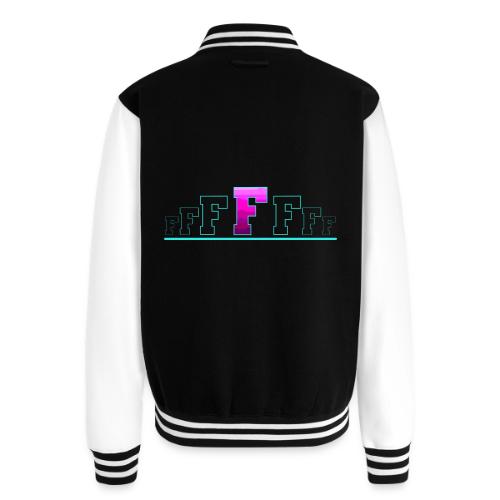 Letter F – Capital Varsity Alphabet Monogram - Unisex College Sweat Jacket