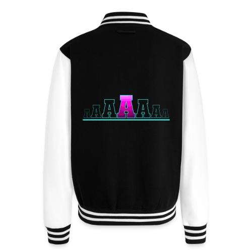 Letter A – Capital Varsity Alphabet Monogram - Unisex College Sweat Jacket