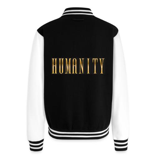 Golden Humanity Statement - Unisex College Sweat Jacket