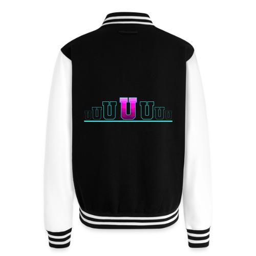 Letter U – Capital Varsity Alphabet Monogram - Unisex College Sweat Jacket