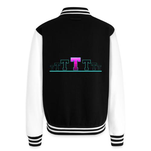 Letter T – Capital Varsity Alphabet Monogram - Unisex College Sweat Jacket