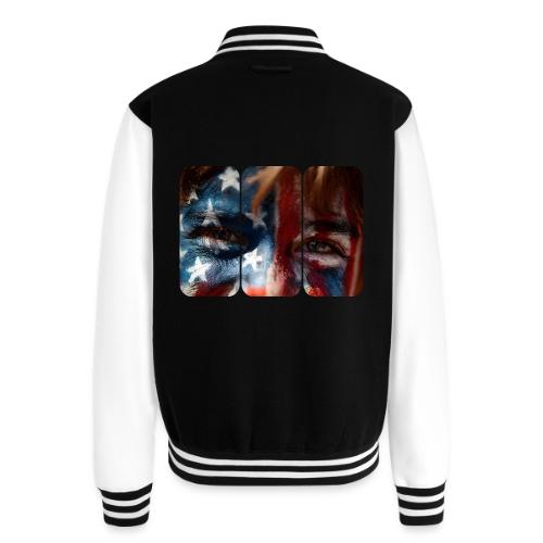 USA: Stars in Their Eyes - Unisex College Sweat Jacket