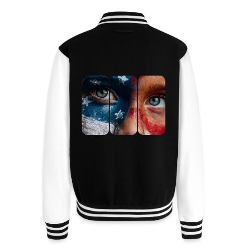 USA: Star-Spangled Glance - Unisex College Sweat Jacket