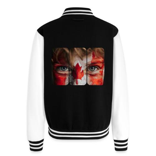 Canada: Maple Leaf Gaze - Unisex College Sweat Jacket