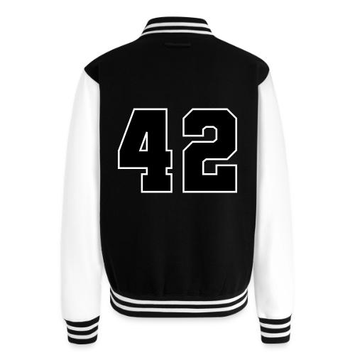 Varsity Number 42 Sports Style - Unisex College Sweat Jacket