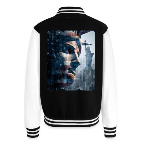 USA: Liberty in Three Visions - Unisex College Sweat Jacket