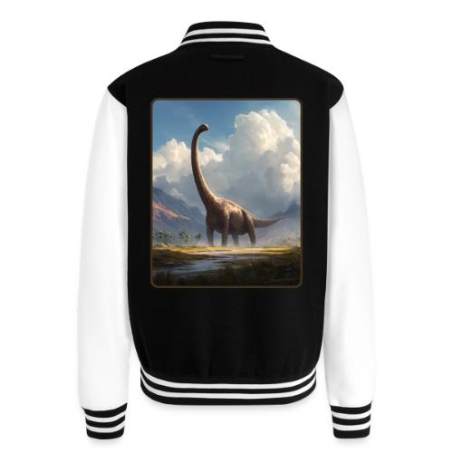 Brachiosaurus Valley Landscape Design - Unisex College Sweat Jacket