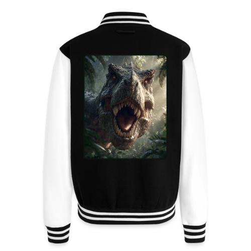 T Rex Jungle Roar Design - Unisex College Sweat Jacket