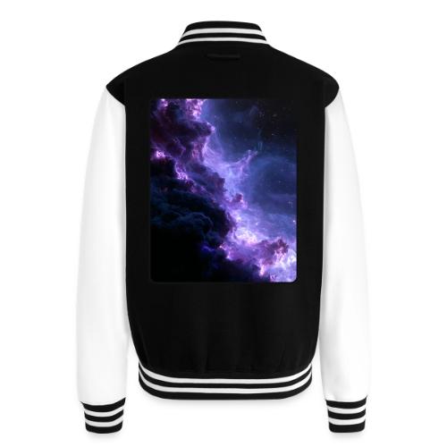 Purple Nebula Space Design - Unisex College Sweat Jacket