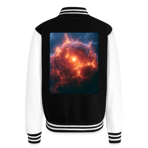 Exploding Supernova Space Art - Unisex College Sweat Jacket