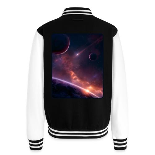 Cosmic Sunset Nebula Space Art - Unisex College Sweat Jacket