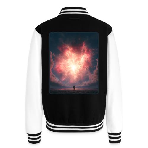 Supernova Sky Sci-Fi Artwork - Unisex College Sweat Jacket