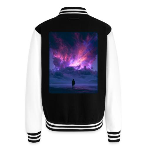 Cosmic Supernova Night Design - Unisex College Sweat Jacket