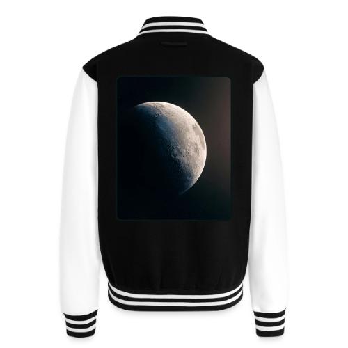 Crescent Moon Celestial Artwork - Unisex College Sweat Jacket
