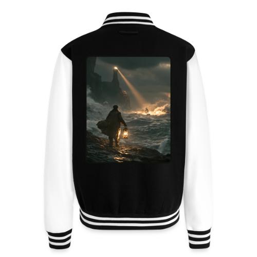 The Lone Lightkeeper's Beacon - Unisex College Sweat Jacket