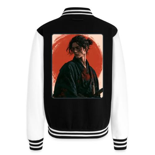 Samurai Beneath the Red Sun - Unisex College Sweat Jacket