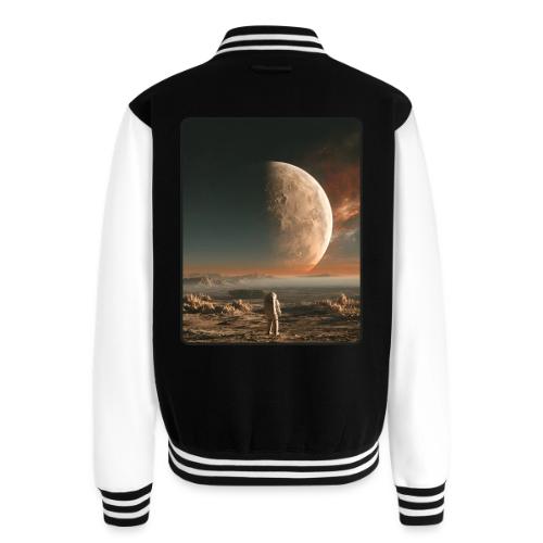 Astronaut on an Alien Moon - Unisex College Sweat Jacket