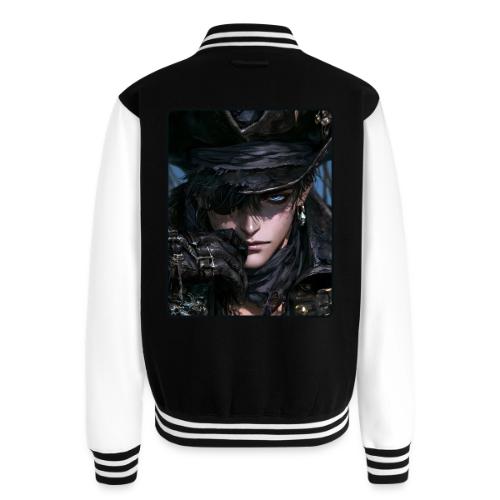 Dark Anime Pirate Warrior - Unisex College Sweat Jacket