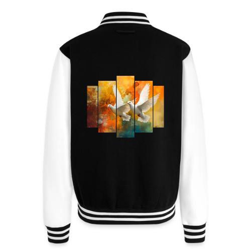 Wings of Peace - Unisex College Sweat Jacket