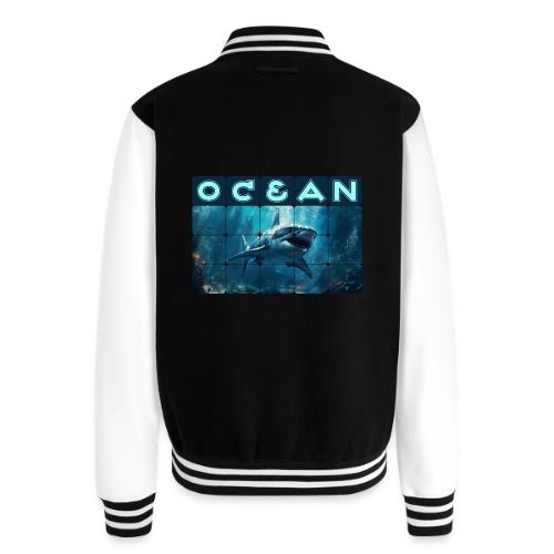 Ocean: Predator's Domain - Unisex College Sweat Jacket