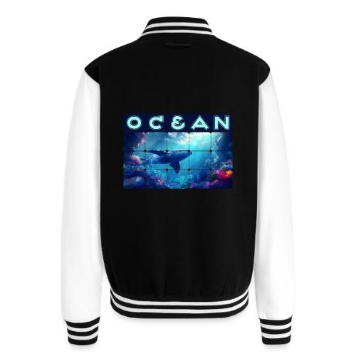 Ocean: Whale’s Path - Unisex College Sweat Jacket