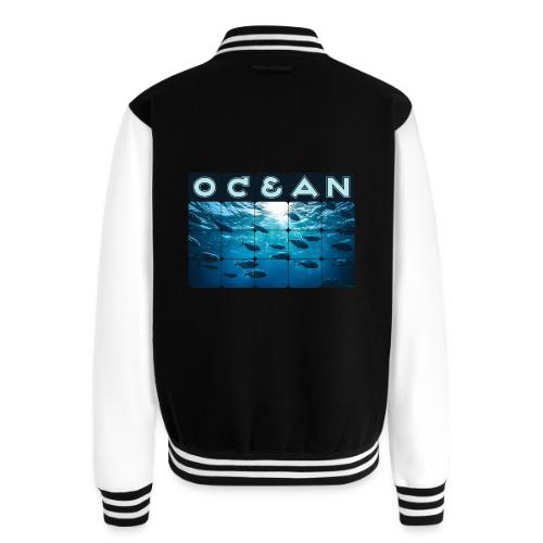 Ocean: Silver Tide - Unisex College Sweat Jacket