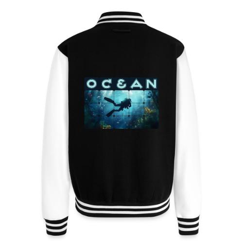 Ocean: Beneath the Blue - Unisex College Sweat Jacket
