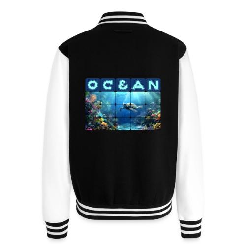 Ocean: Turtle Drift - Unisex College Sweat Jacket
