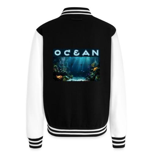 Ocean: Rainbow Reef Life - Unisex College Sweat Jacket