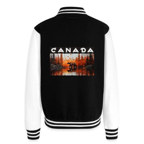 Canada Wilderness Art - Unisex College Sweat Jacket
