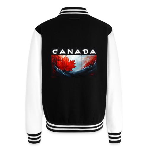 Canada Icon in Color - Unisex College Sweat Jacket