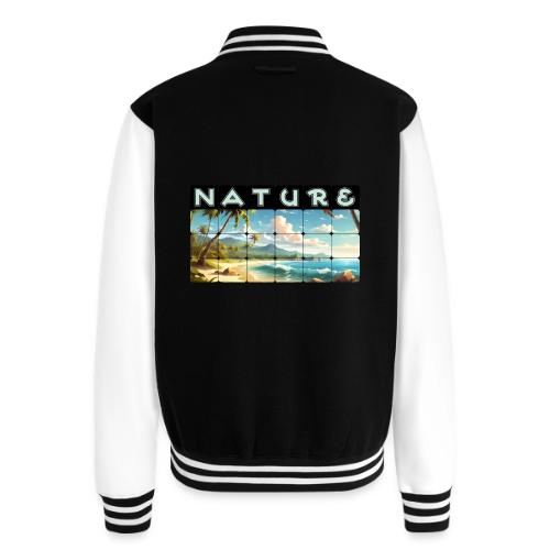 Nature: Sun-Kissed Shore - Unisex College Sweat Jacket