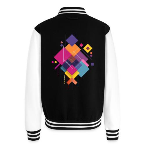 Vibrant Geometry - Unisex College Sweat Jacket