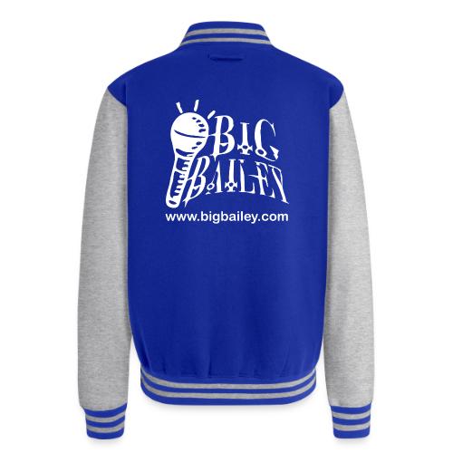 BIG Bailey LOGO and Website White Artwork - Unisex College Sweat Jacket
