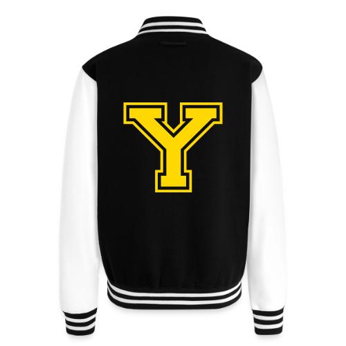 Letter Y – Capital Athletic Alphabet Monogram - Unisex College Sweat Jacket